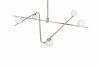 Lampa wisząca dekoracyjna niklowana w nowoczesnym stylu szklane klosze kule FLAMING 368900607 TRIO SELECT